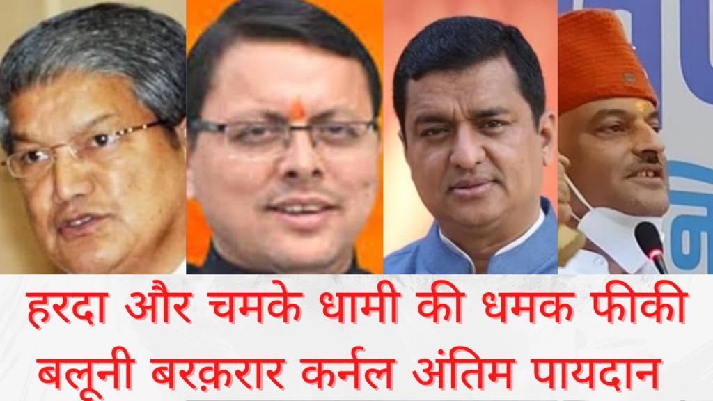 ABP C-Voter Survey: उत्तराखंड में बढ़ी बीजेपी की टेंशन, अब बीजेपी-कांग्रेस में मात्र 4 फीसदी वोट शेयर का अंतर, हरदा CM च्वाइस के तौर पर हुए और पॉपुलर धामी लुढ़के बलूनी वहीं के वहीं